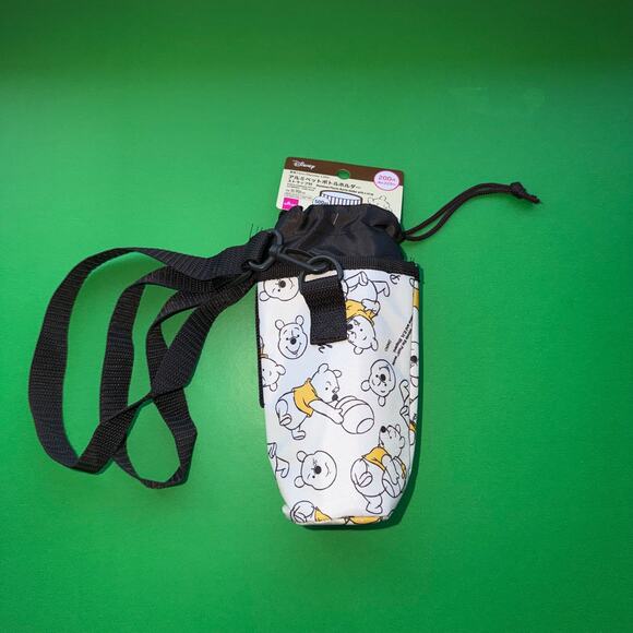 Disney Winnie Pooh Bear Insulated Lunch Bag Tote Drink Carrier Set Daiso Japan - Picture 7 of 9